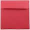 JAM Paper 7.5" x 7.5" Red Square Colored Invitation Envelopes, 25ct.